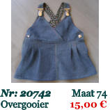 6 tot 9mnd. Stof: Denim/Katoen